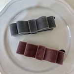 ベルベットリボンのバナナクリップ
