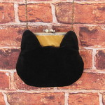 猫形ポケットのサコッシュ（黄金）