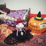 【フォーチュンワンダフレンド用】ハロウィン3点セット/ブラック 1909-12 ￥2000