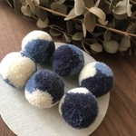 6pcs Handmade* 資材 B20-58 mix color pom pom