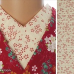 洗える半襟 小桜  (ベビーピンク)