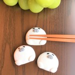 白いおまんじゅうアザラシの箸置き