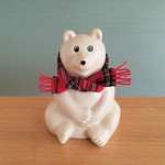 マフラー (しろくま貯金箱用)