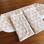 だっこ紐カバーセット【さんかく森の白いおうち／オーガニックコットン】