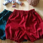 コーデュロイ かぼちゃパンツ  【 レッド ／ ９０ 】 
