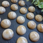 【6個】 18mm 大理石 風 マーブル ベージュ カボション