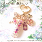 ハートいっぱいキーホルダー💜💛❤️. 女子力カラー×レインボー🎀🌈 ✨ゴージャスバージョン✨.