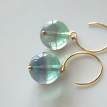 K14gf×フローライト×ピアス