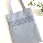 スモッキング刺繍のちょっと大きめレッスンバッグ
