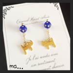 星のネコ ピアス&イヤリング