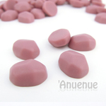チョコレートカラーカボション 15ｘ12mm 【Oval / Strawberry 】6個