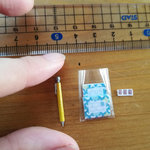 ミニチュアレターセット　青海波