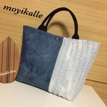 トートバッグ M ブリーチ クラッシュデニム