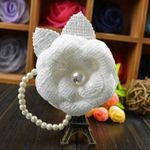 上品 キラキラ パール 可愛い コサージュ フォーマル ストーン 結婚式 パーティー 入学式 卒業式 参観日 冠婚葬祭 　2色セット