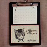 メッセージ、カレンダー用クリップボード　クラシカルにゃんこ