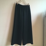 圧縮ウールニットBKで作ったワイドパンツ