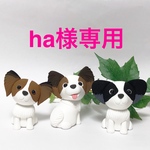 『ha様専用』コロ犬 パピヨンズ  粘土細工の置物［インテリア 飾り］ 
