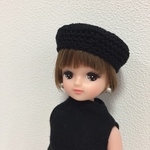 リカちゃんサイズ 帽子・ピアスの2点セット