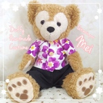 ダッフィーコスチューム  花柄シャツと黒パンツ