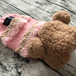 胸まわり30〜34cm/ポンポンフードのDOGセーター