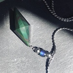  天然石 OBSIDIAN mood bead ネックレス