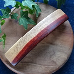 ★木のツートンカラーのバレッタ（グラナディロL1）長さ10.6cm