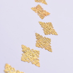 送料無料10個 透かしパーツ 四角 25x25mm mj455