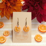 Orangette Basic ピアス･イヤリング【フルーツ オレンジ みかん ブラウン スワロフスキー オランジェットビガラード】