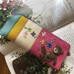 🧸felt  de patchworkテディベアのペンケース🧸