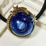 【日頃の感謝価格】宇宙 ギャラクシー  宇宙の欠片 ヘアゴム  レジン