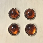 BROWN MARBLE DOME CABOCHONS PARTS