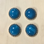BLUE MARBLE DOME CABOCHONS PARTS