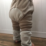 ふわくしゅ・レッグウォーマー風モンキーパンツ・マロンブラウン