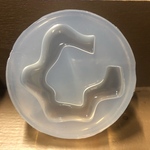 【 鏡面仕上げ 】 不定形 ニュアンス ミッシング リング  モールド 50mm  シリコンモールド 厚さ 5ミリ ペンダント イアリング アクセサリー レジン  【Ｈ-７】送料無料