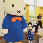 青の花柄ワンピース(半袖/長袖)