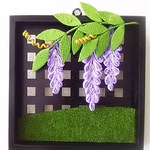 🔴majesuta様オーダー品🔴藤の花  壁掛け 