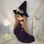 ネオブライス  ニット 服    ハロウィンのドレスセット   col. Halloween purple