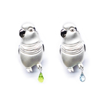 2WAYオキナインコブローチ・ペンダントトップ【Pio by Parakee】Monk parrot