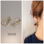 14kgf ウォータードロップ ロング ピアス（キャッチレス）k14gf