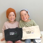 Smile にこちゃん  名前入れ トートバッグ  名入れバッグ 最短発送無料
