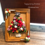 Xmas◇クリスマスツリー◇木ノ実とりんごベリーのフォトスタンドB
