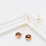 ツイスト☆豊穣カラーのボンボンピアス　