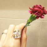 open heart ring💓