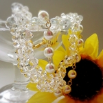 swarovski*drop*pearl 帯飾り/羽織紐(g)