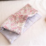 *８重ガーゼ大判ハンカチ*ノスタルジック小花*優しいflowercolor*ブルー*ピンク*出産*お布団ガーゼ