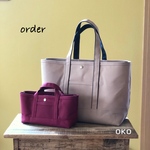 【r様専用】帆布トートバッグ横長Ｌ＆横長ミニ order作品