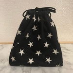 コップ袋【元気が出るスター】ブラック