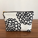 ポケット・マチ付 マルチポーチ【20cm ファスナー】ダリア  