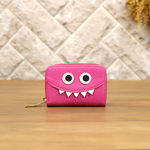 【ビビットピンク】思わず誰かに見せたくなるモンスターマルチケース/ミニ財布/カードケース【モンスターver.】