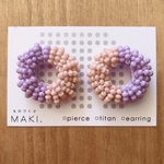 《再販》ビーズのループ.Large/ﾂｰﾄｰﾝ(ﾗﾍﾞﾝﾀﾞｰ×ﾁｰｸ)